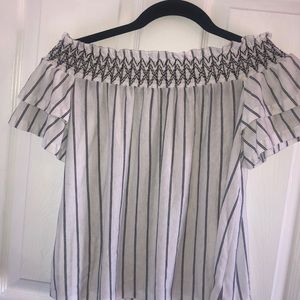 off the shoulder shirt